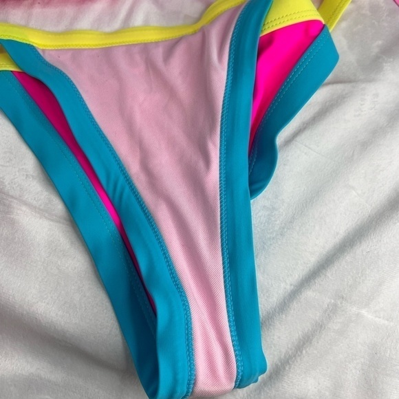 Neon Multicolored Small 2 Piece Bikini - Picture 8 of 8